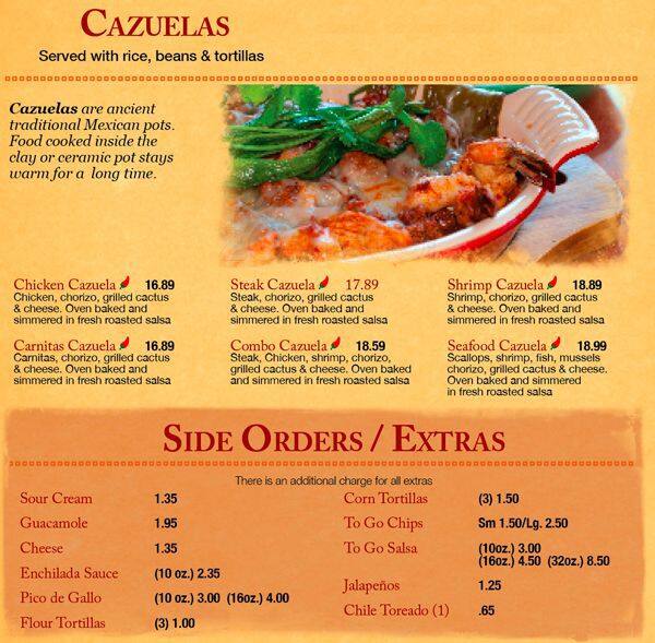La Pinata 2 Mexican Restaurant Tequila Bar Menu
