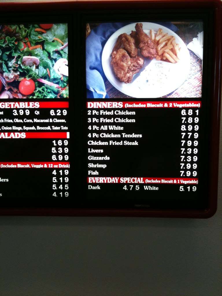 Menu at The Chicken Shack restaurant, Corpus Christi, Up River Rd 2225