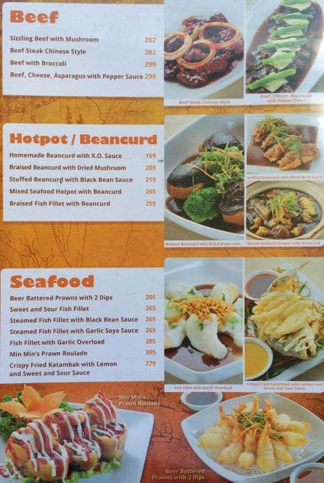 Menu at Cebu Big Mao Chinese Bistro restaurant, Cebu City