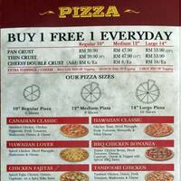 Canadian 2for1 Pizza Desa Sri Hartamas Kuala Lumpur
