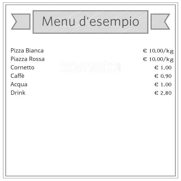 Menu di Il Rosso e il Nero 