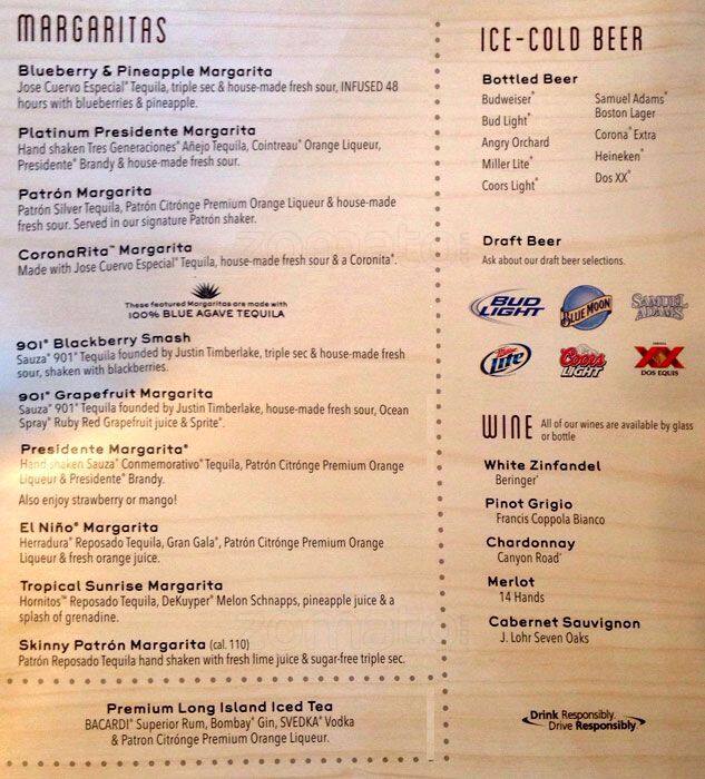 Menu at Chili's pub & bar, Homer Glen, S Bell Rd