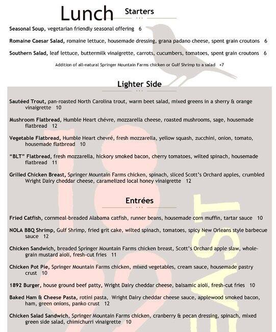 1892 East Restaurant & Tavern Menu Urbanspoon/Zomato