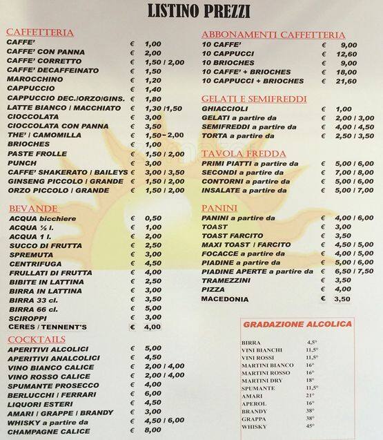 Menu di D&P Sunrise Café 