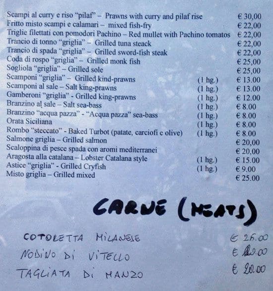 Menu di Osteria La Risacca 6 