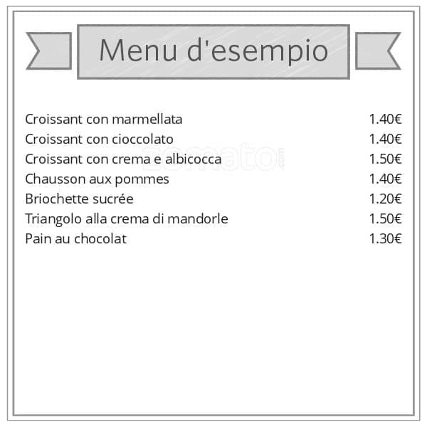 Menu di Brioche Dorée 