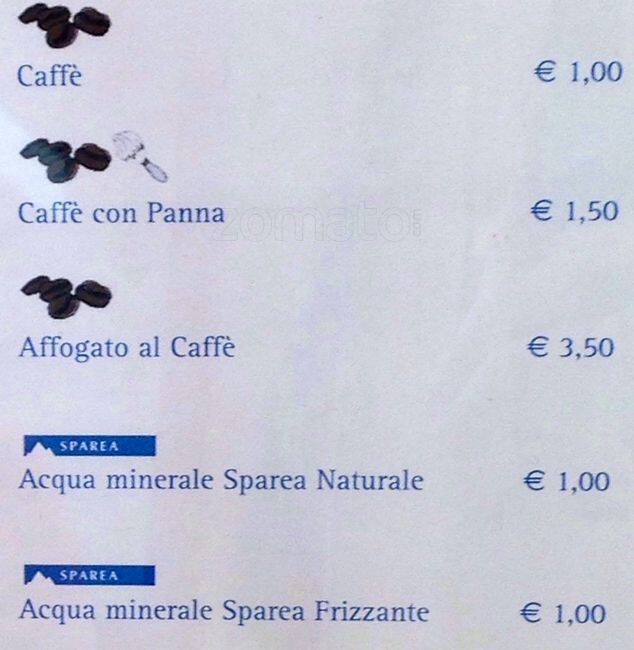 Menu di Grom 