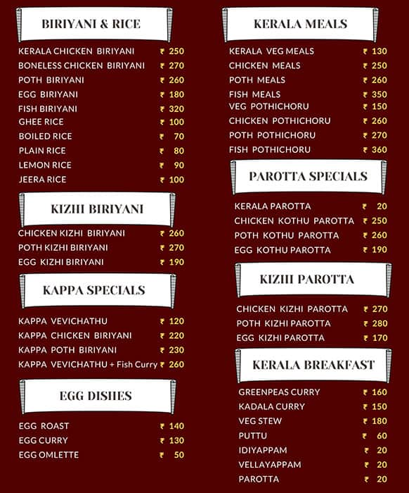 Menu of Cocohut, Kharadi, Pune