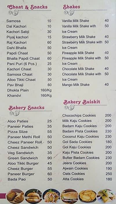 Menu at Exotic Bikaner Sweets, Ghaziabad, 2C/327