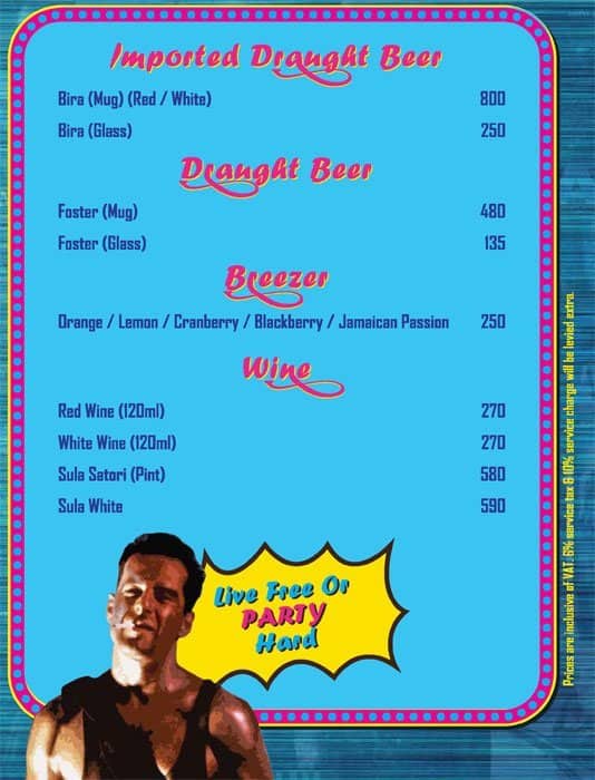 U Turn - Box Office menu