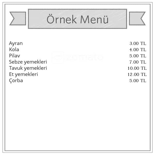 Menu At Oz Sofram Istanbul Mithatpasa Cd No 10 D B