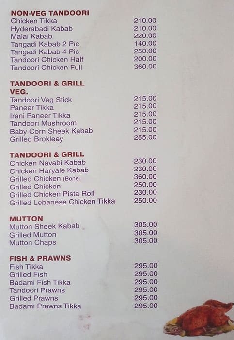 Dolphin Biryani House menu