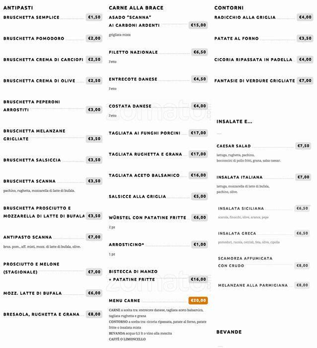 Menu di Scannagrilli 