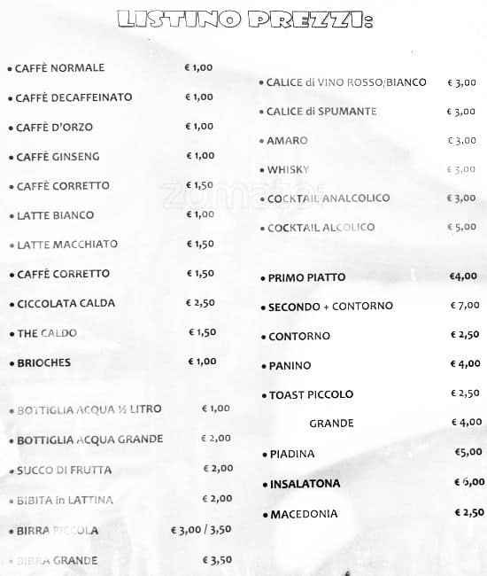Menu di Bar Queen 