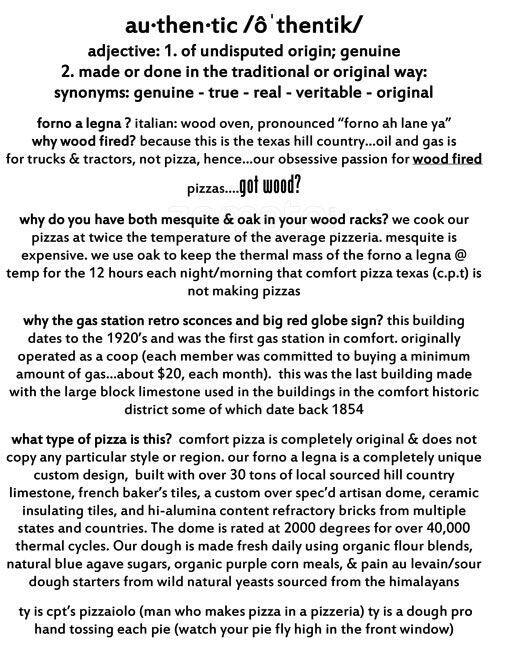Comfort Pizza Menu Menu For Comfort Pizza Comfort Comfort