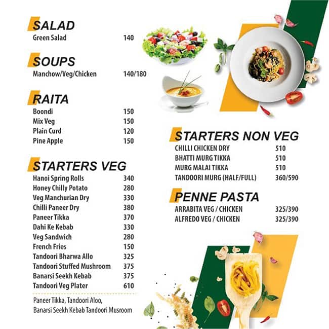 Menu of Meera's Bistro, Pallavpuram, Meerut