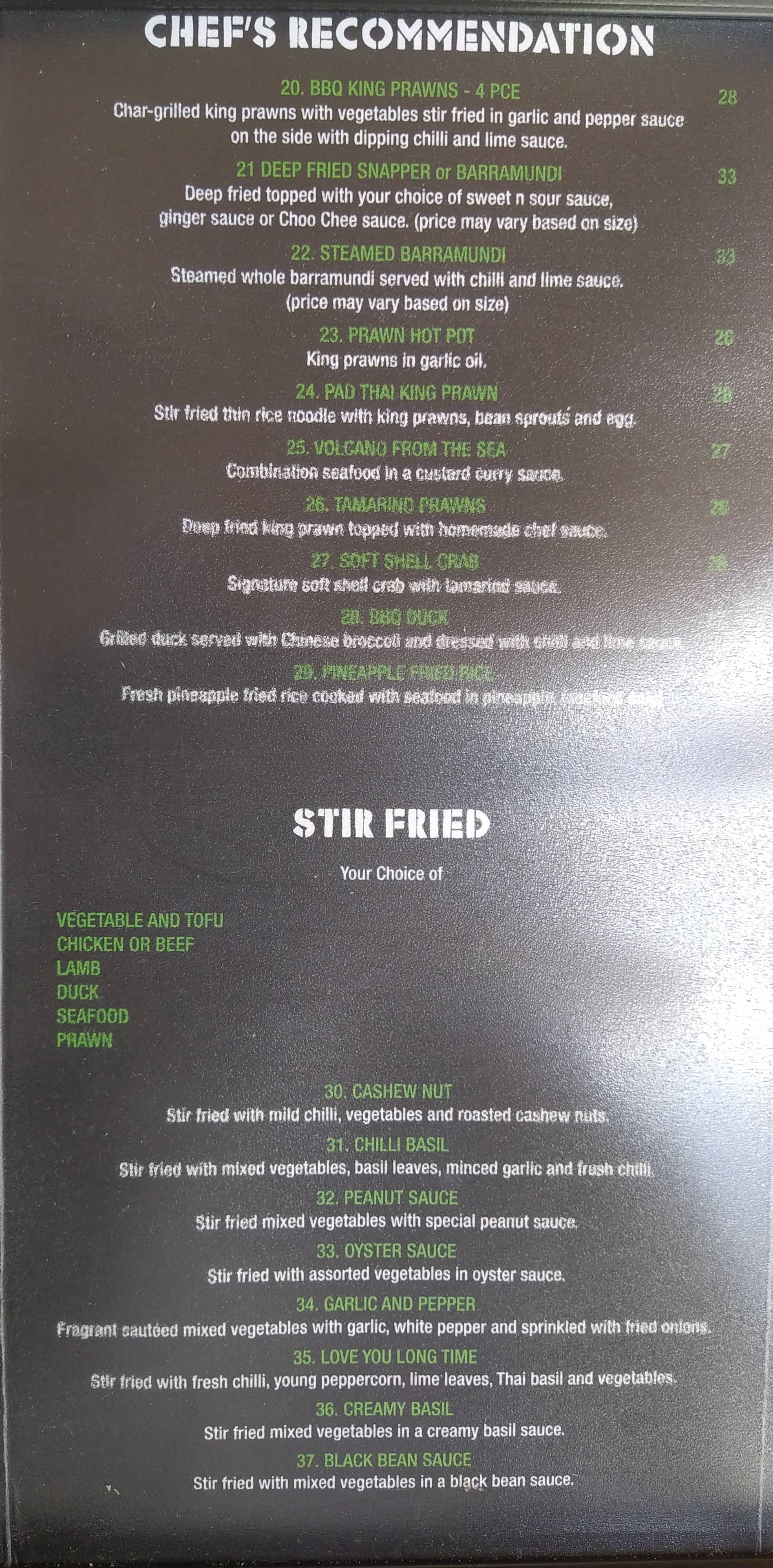 Menu at Lime Kitchen restaurant, Granville