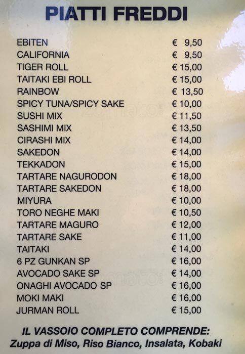 Menu di Soho Café 