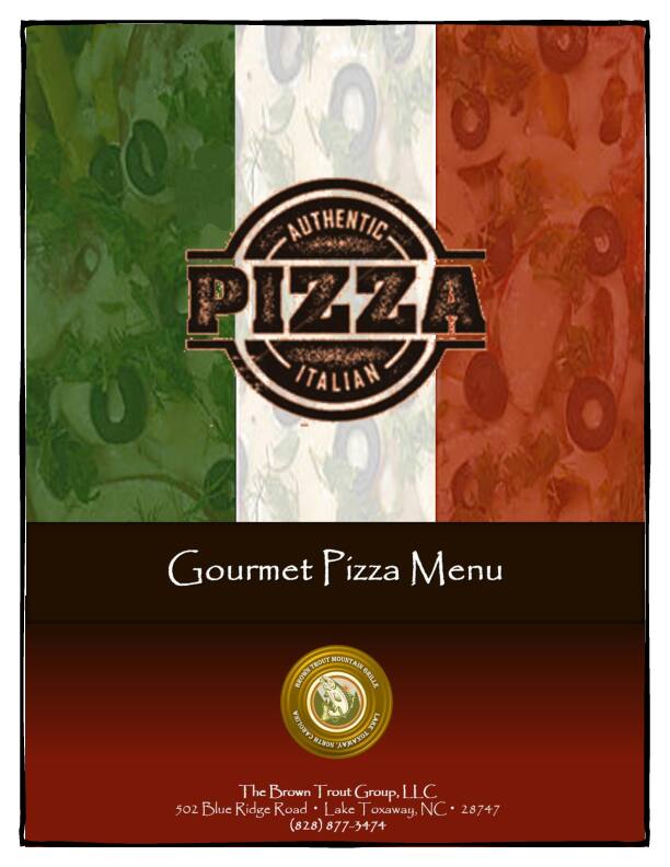 Menu at Brown Trout Mountain Grille restaurant, Lake Toxaway, 188 US64