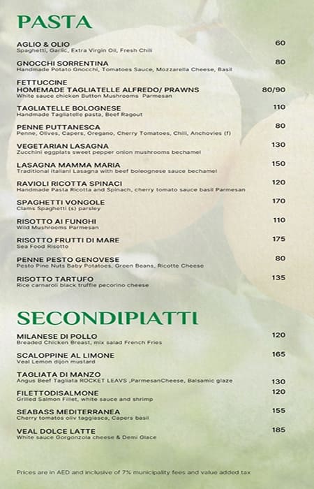 Mamma maria menu hotsell