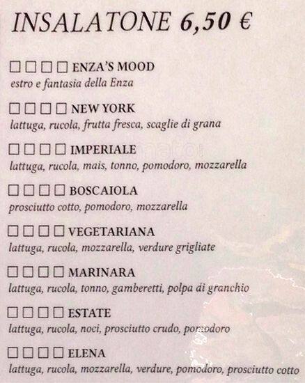 Menu di Glamour Cafè 