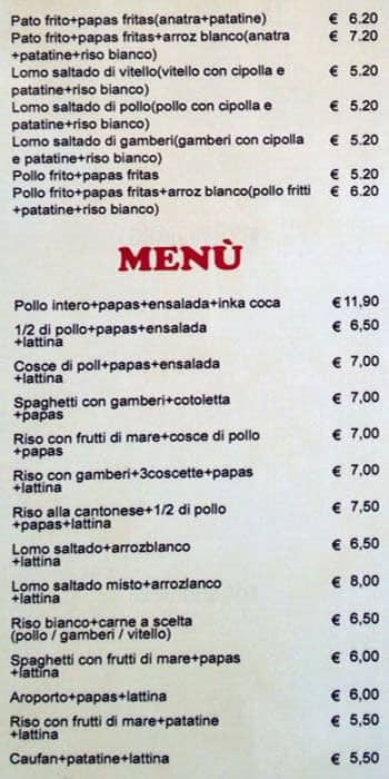 Menu di Xing Long 
