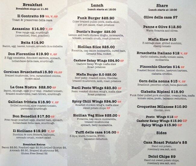 Menu at Funk Cider pub & bar, Midland