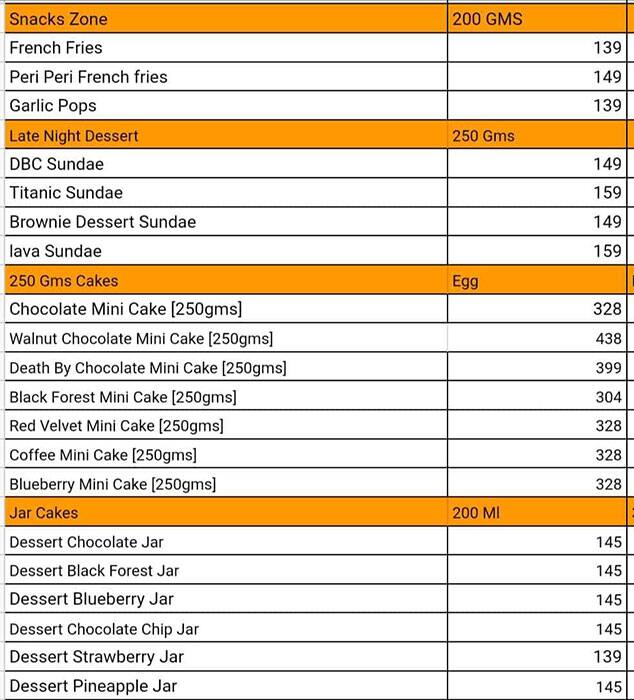 Porada whitefield christmas menu