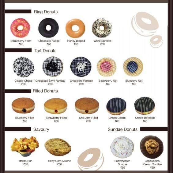 The Donut Baker Menu, Menu for The Donut Baker, Malleshwaram, Bangalore ...