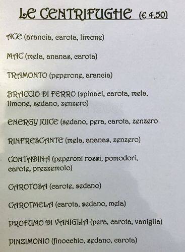 Dolceamaro Caffè Speisekarte