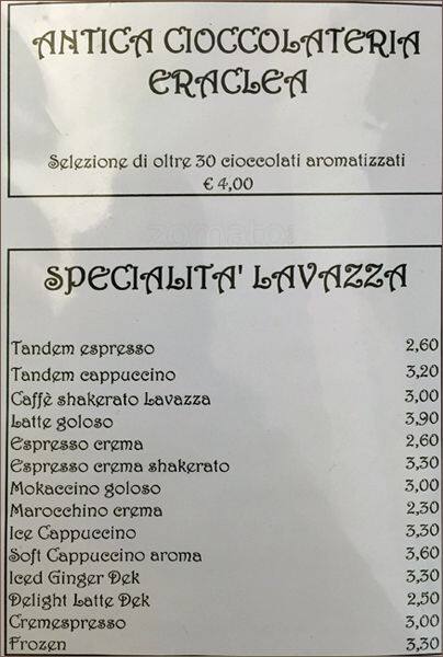 Dolceamaro Caffè Speisekarte