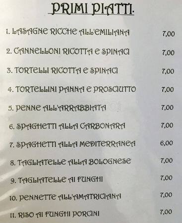 Dolceamaro Caffè Speisekarte