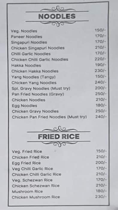 The Momos Company menu