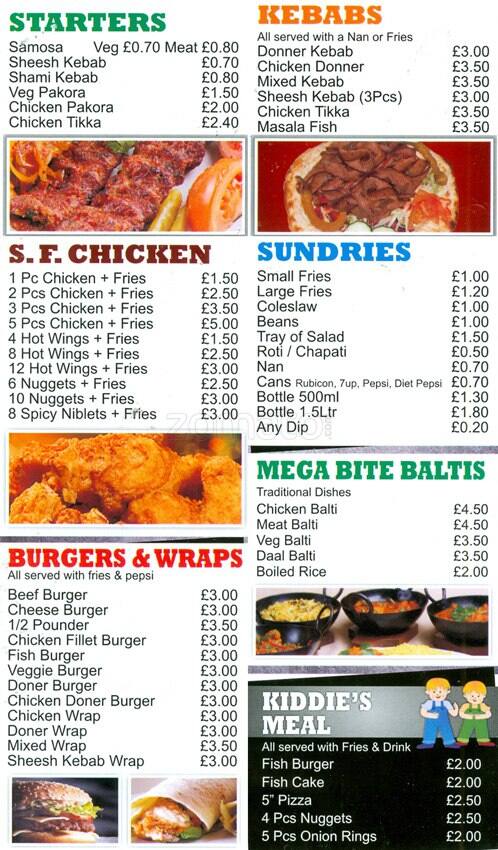 Megabite Menu, Menu for Megabite, Selly Oak, Birmingham - Zomato UK