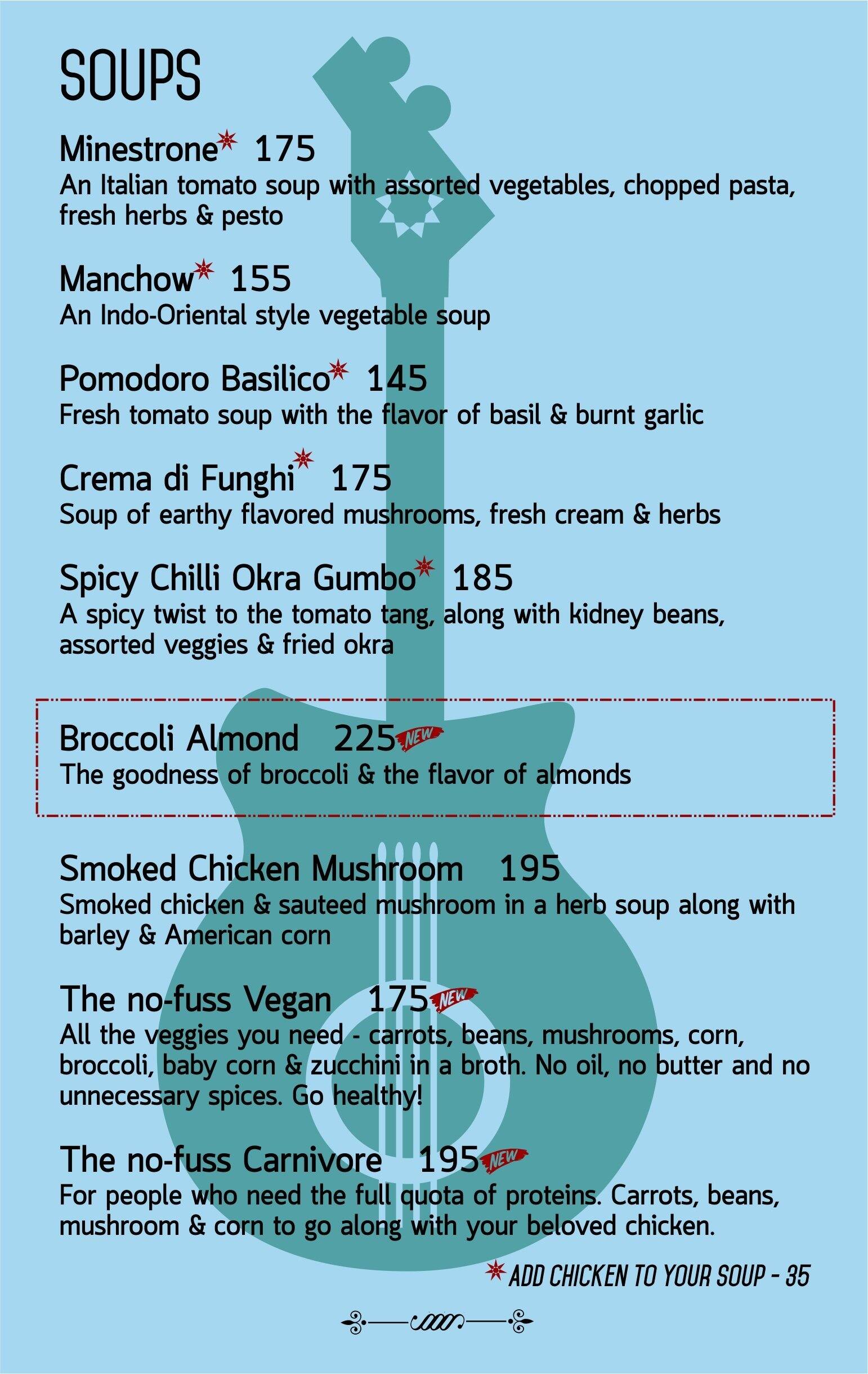 Da Capo Cafe & Bistro Menu Zomato