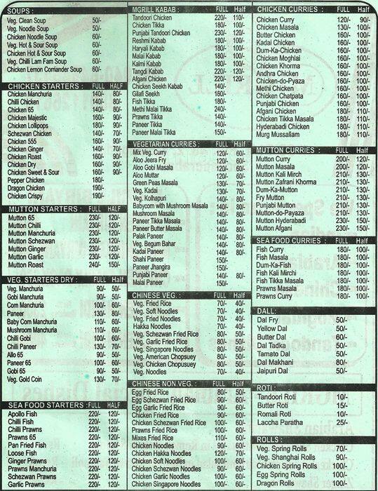 M Grill menu, Menu restauracji M Grill, Bowenpally, Secunderabad Zomato