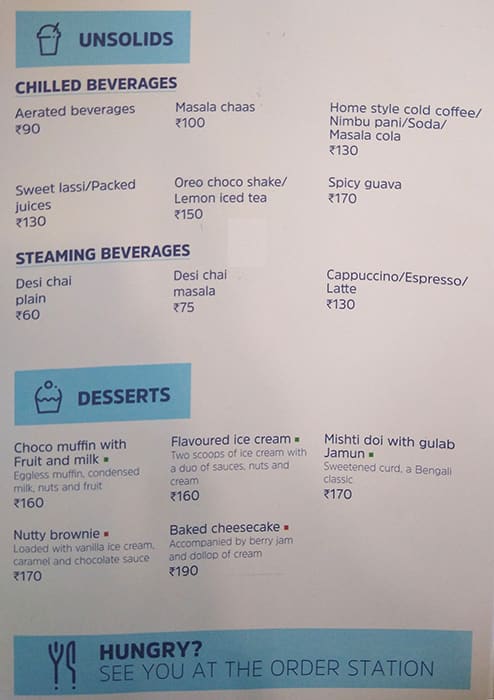 Express Café - Holiday Inn Express menu