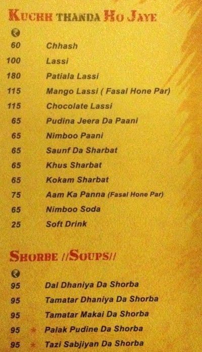 Jassi De Parathe Menu, Menu for Jassi De Parathe, Prahlad Nagar ...