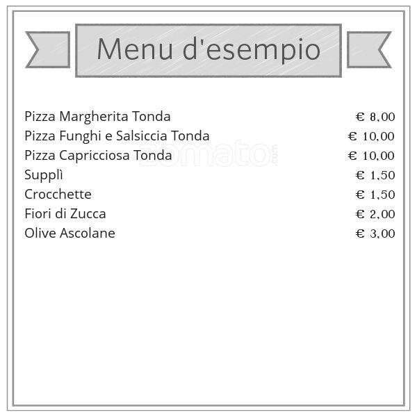Menu di Perilli al Flaminio 
