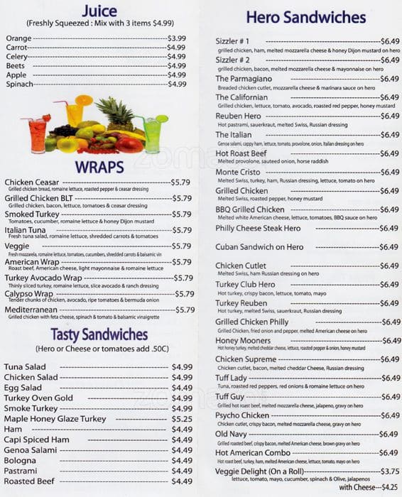 Bagel Plus Menu, Menu de Bagel Plus, Woodside, New York City