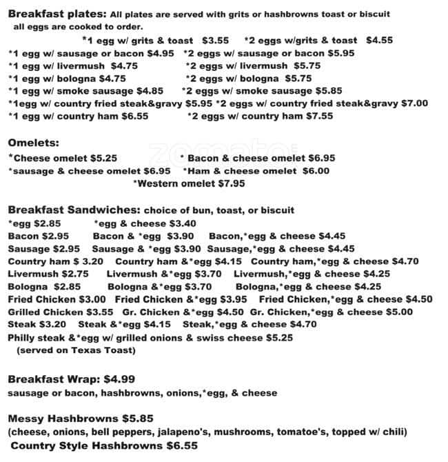 The Grill Menu, Menu for The Grill, Kannapolis, Charlotte - Urbanspoon ...