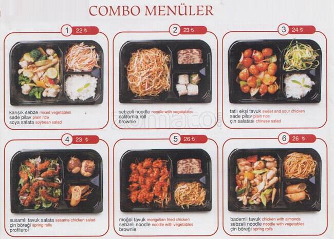 Quick China Caddebostan menu