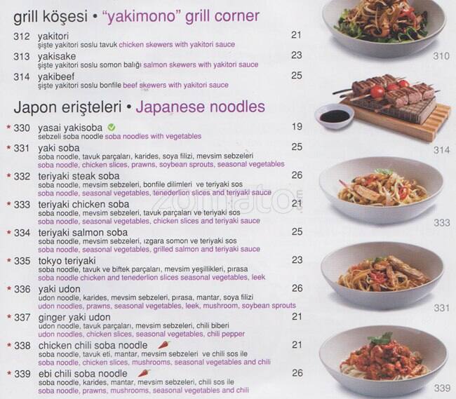 Quick China Caddebostan menu