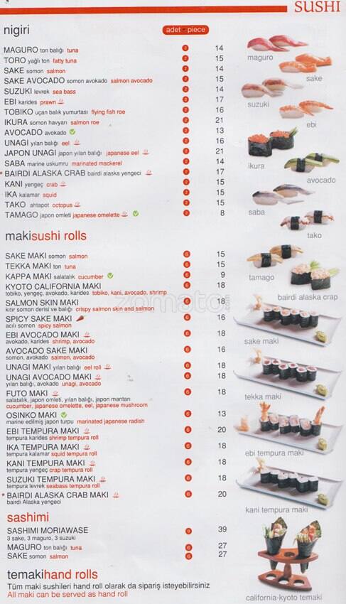 Quick China Caddebostan menu