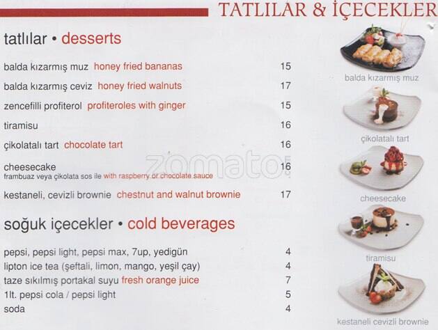 Quick China Caddebostan menu