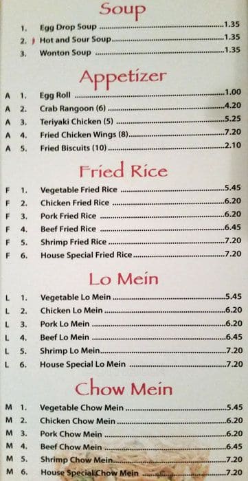Menu At Lin S Garden Chinese Restaurant Fort Smith Rogers Ave