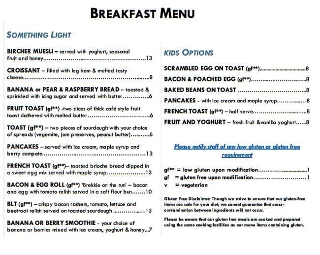 Sea Salt & Vine Menu, Menu for Sea Salt & Vine, Redcliffe, Brisbane