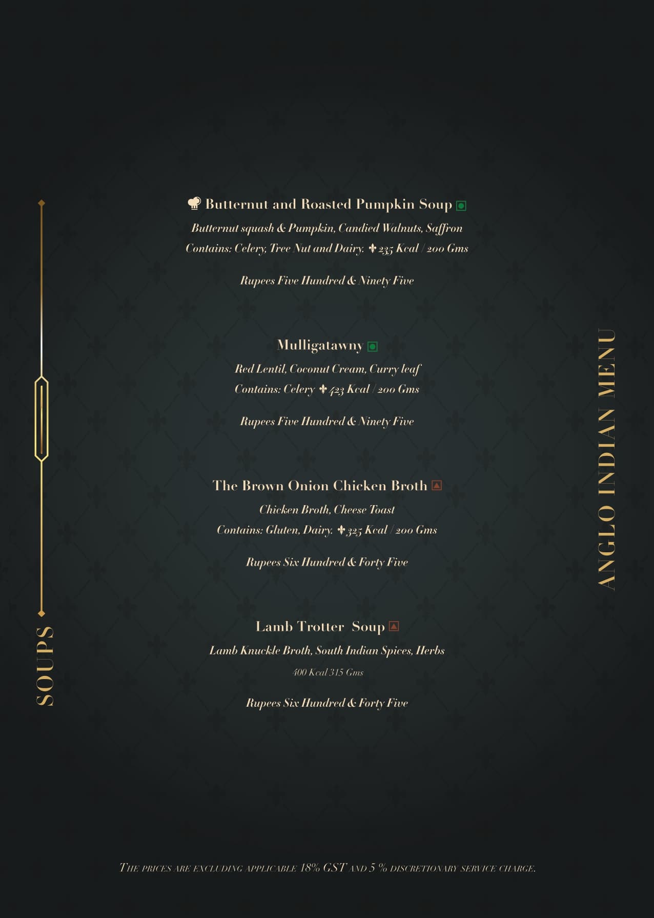 Menu of Ministry Of Chutneys, St. Thomas Mount, Chennai