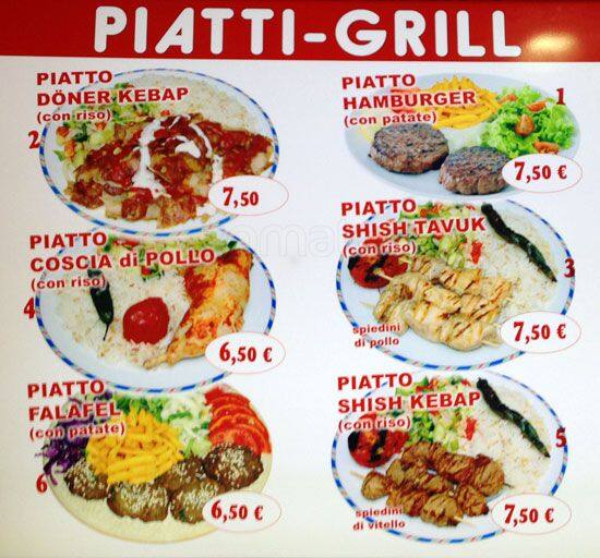 Menu di Mondial Kebab 