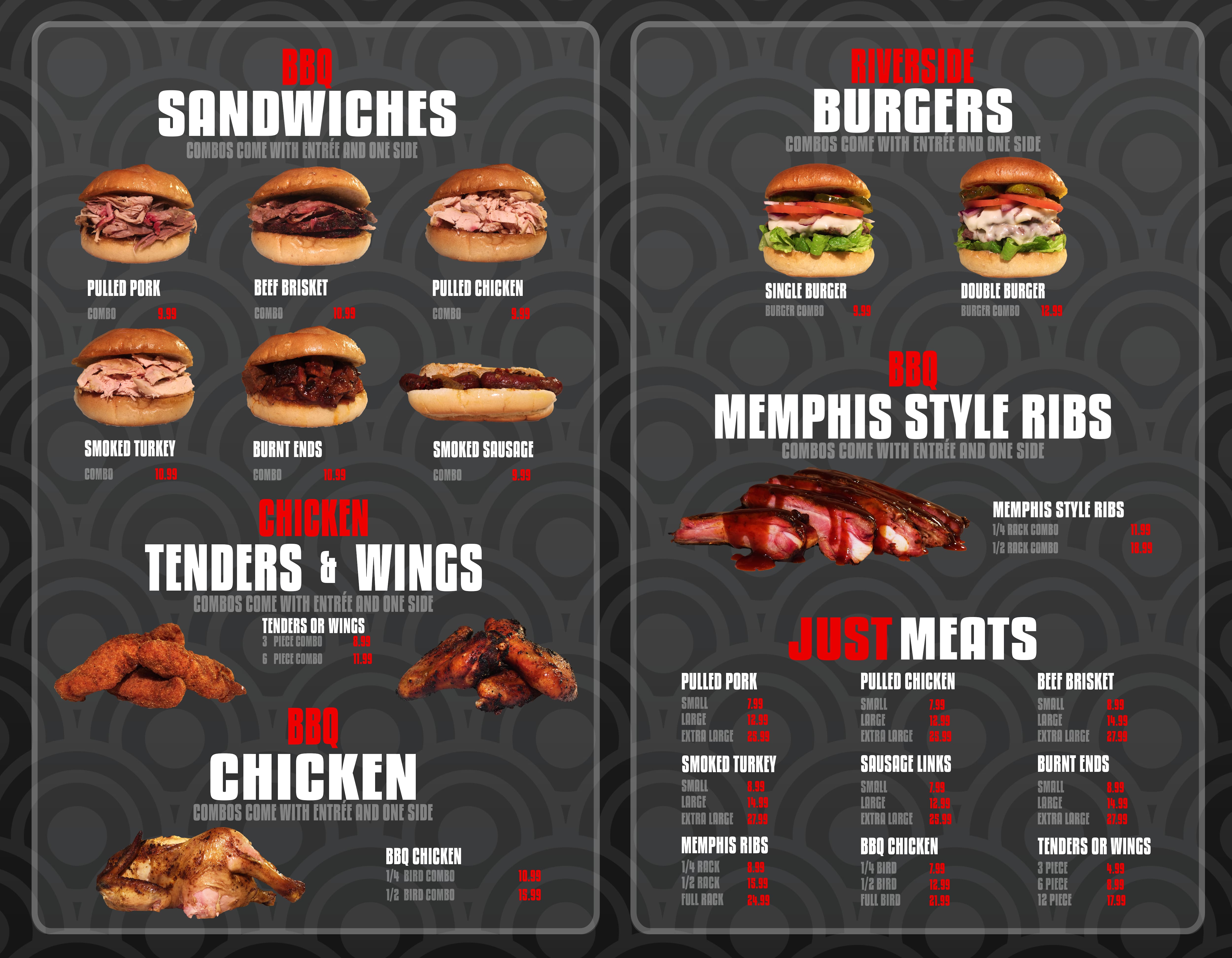 Riverside Barbeque Menu, Menu for Riverside Barbeque, Nashua, Manchester Urbanspoon/Zomato